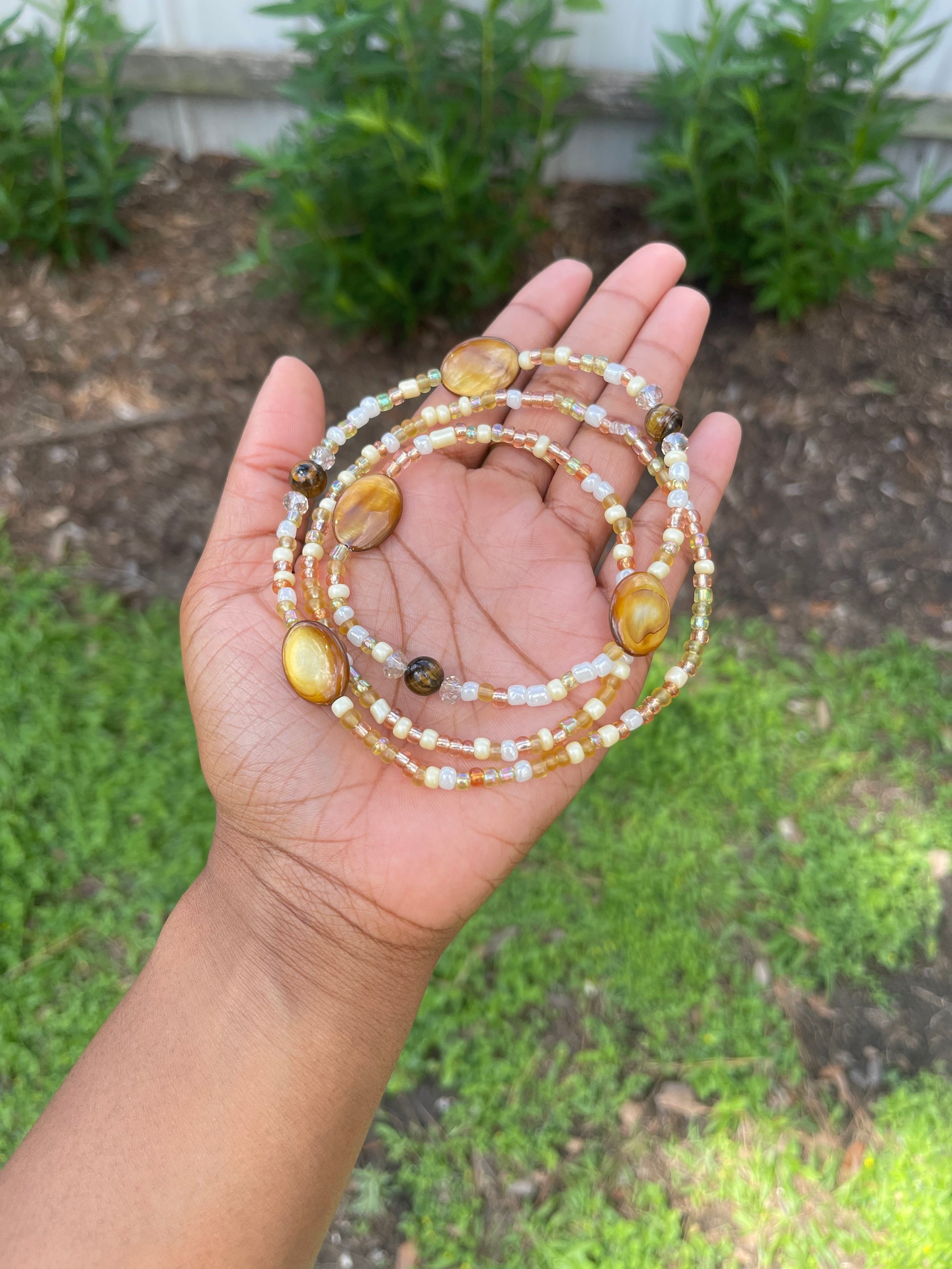 Bronze Bailey Shell Waist Beads