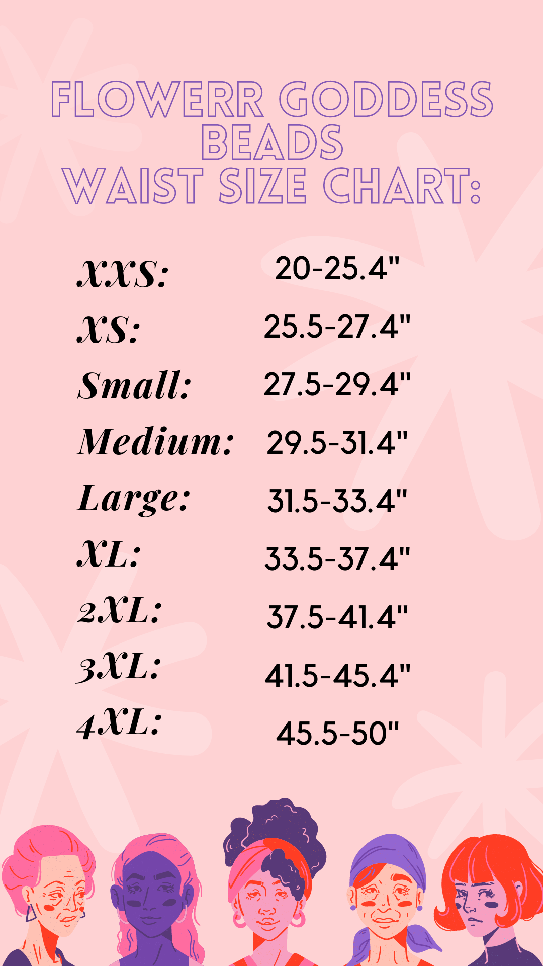 Pink Waist Bead - Solids