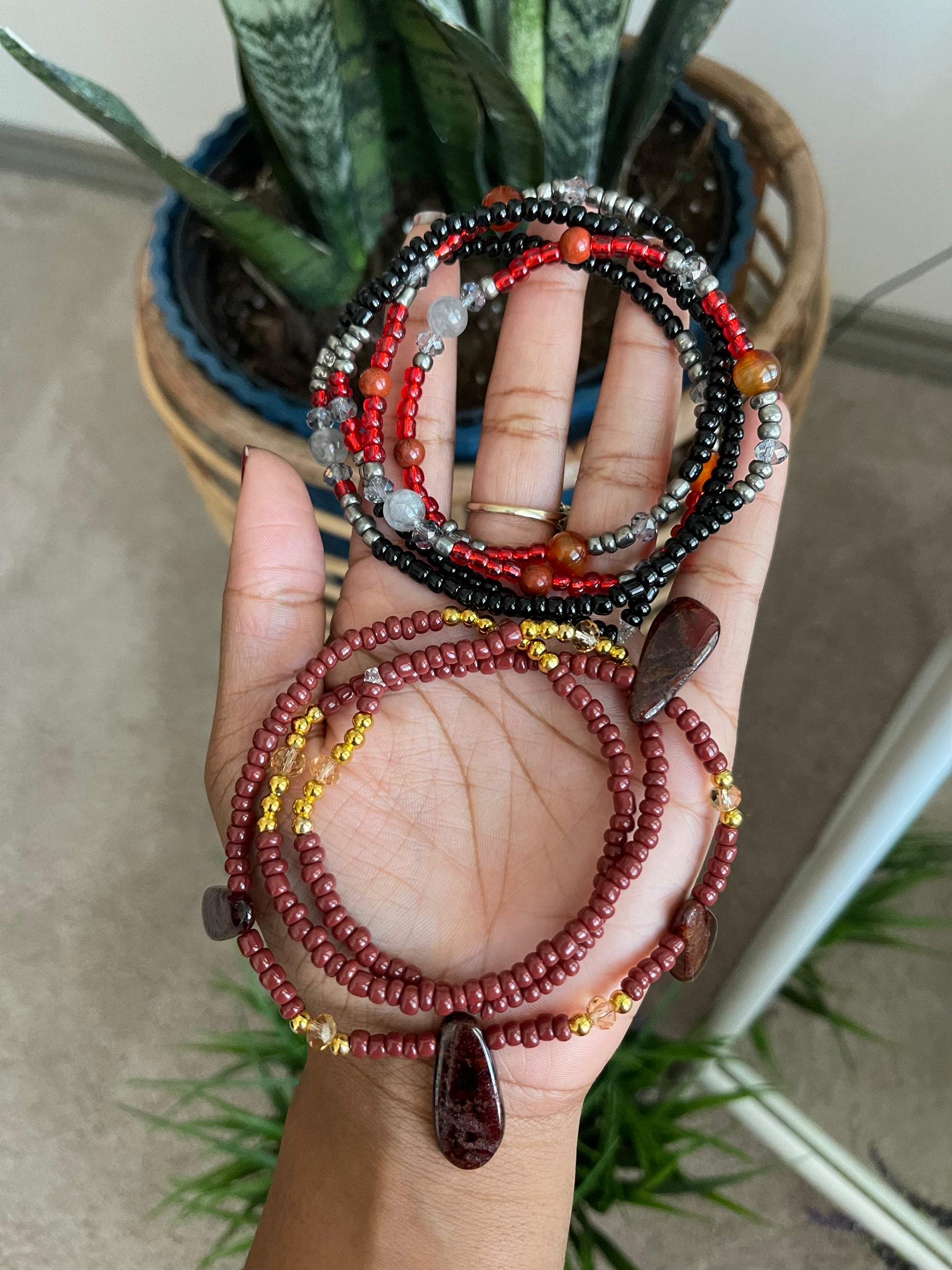 Sexuality/Sacral Chakra Crystal Waist Beads