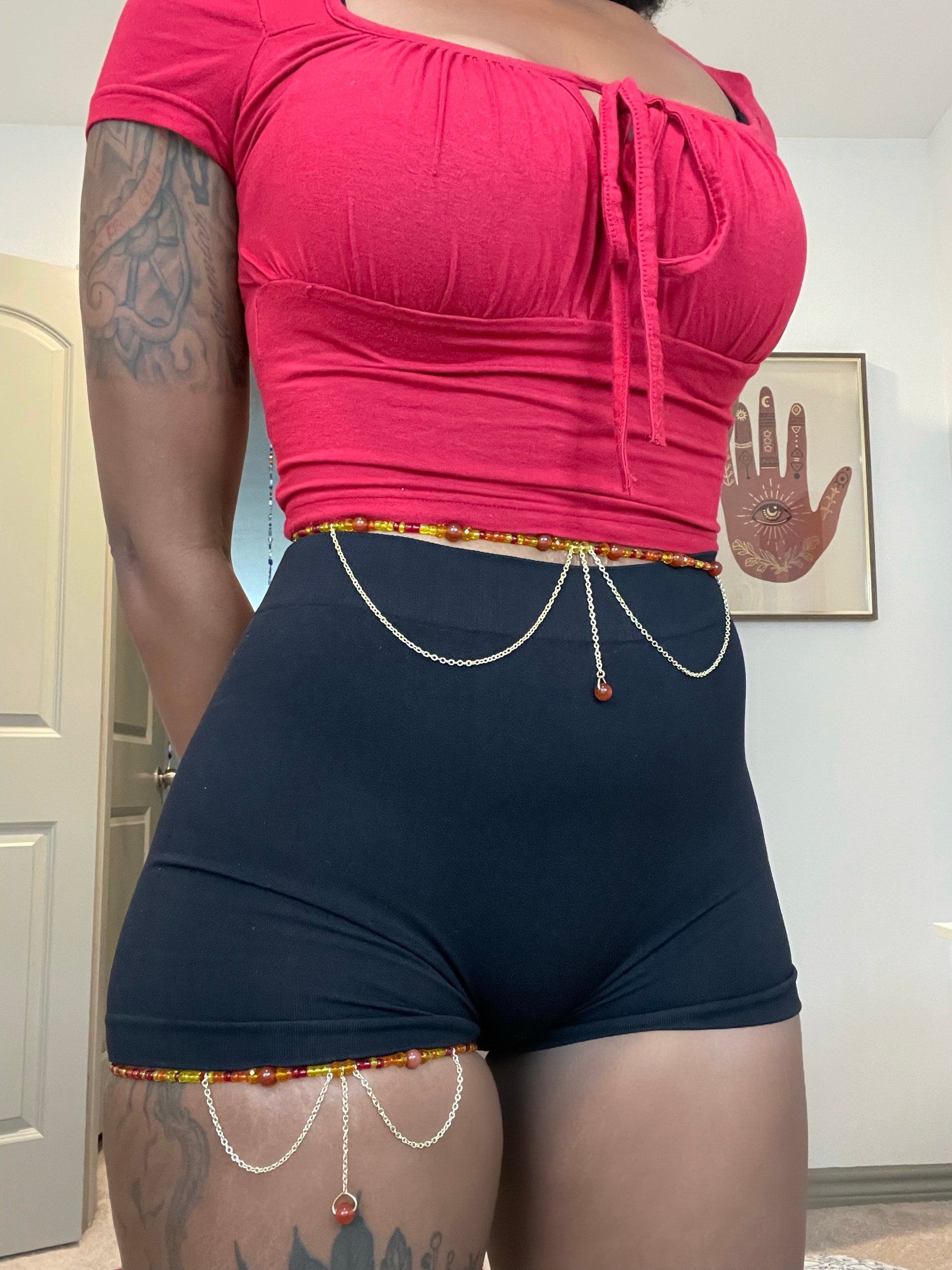Fire Goddess Waist Bead