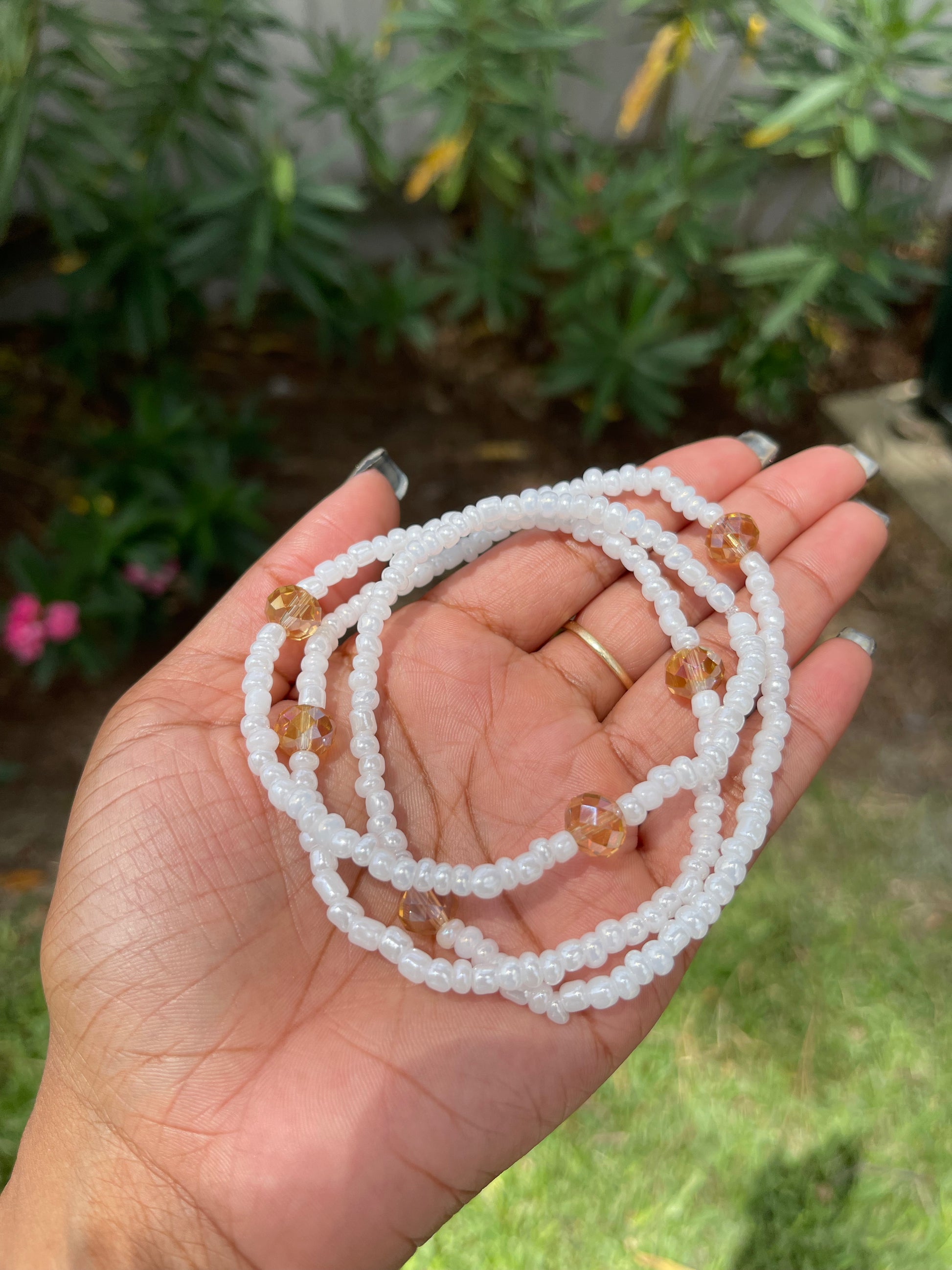 Creme Goddess Beads