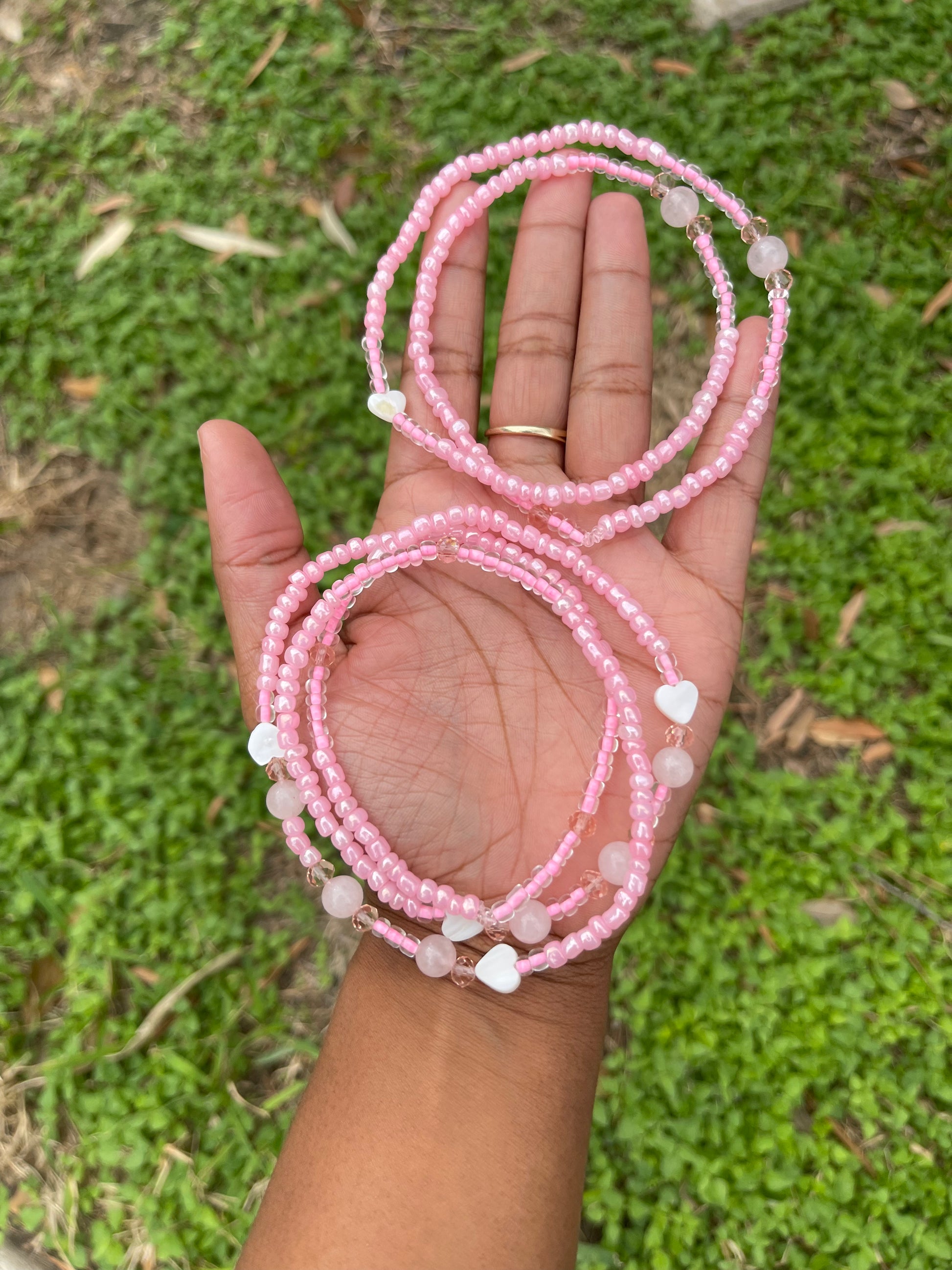 Sweetheart Set (Waist + Thigh Bead)