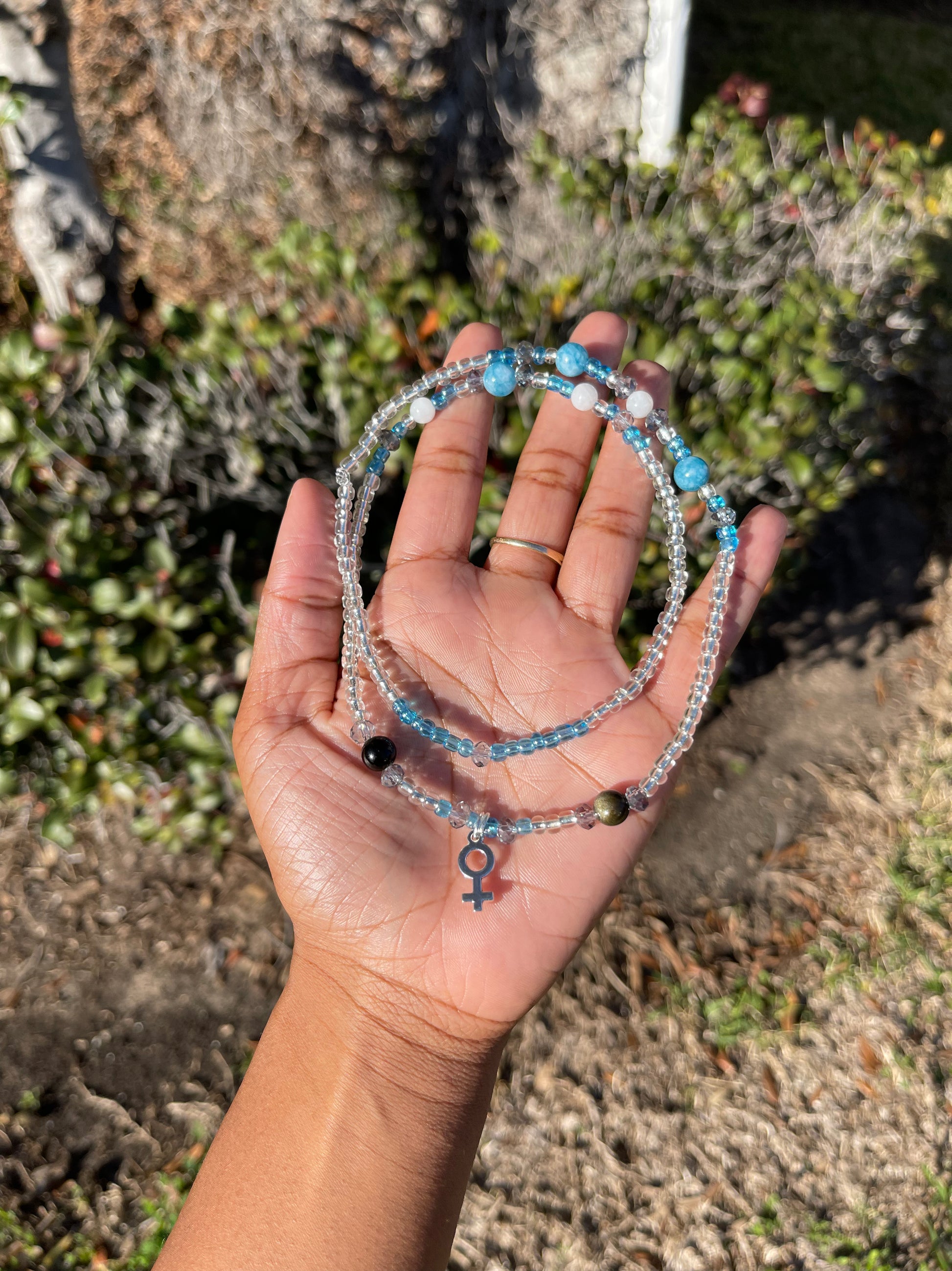 Womb Protection Crystal Waist Beads