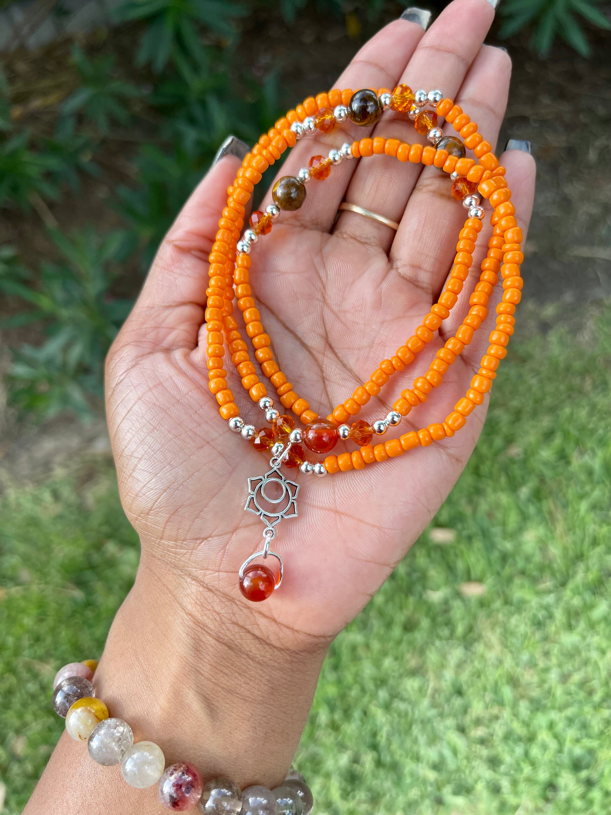 Sacral Chakra Crystal Waist Bead