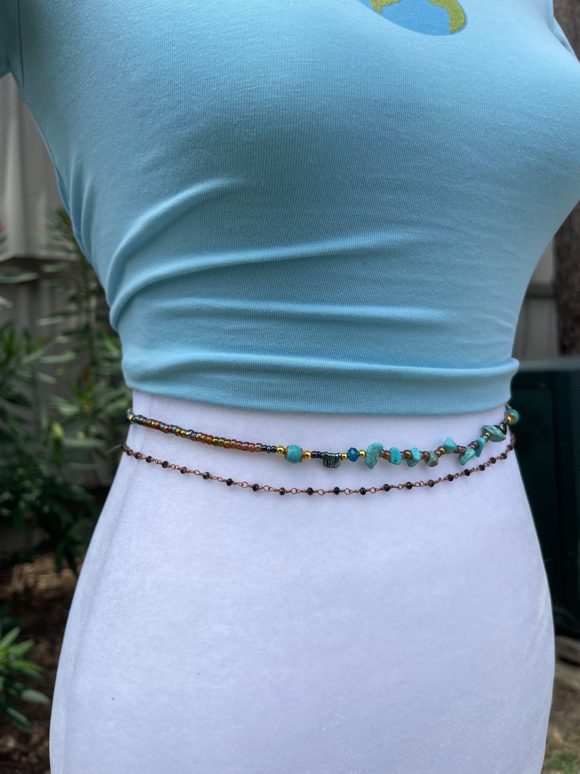 Turquoise Goddess Waist Beads
