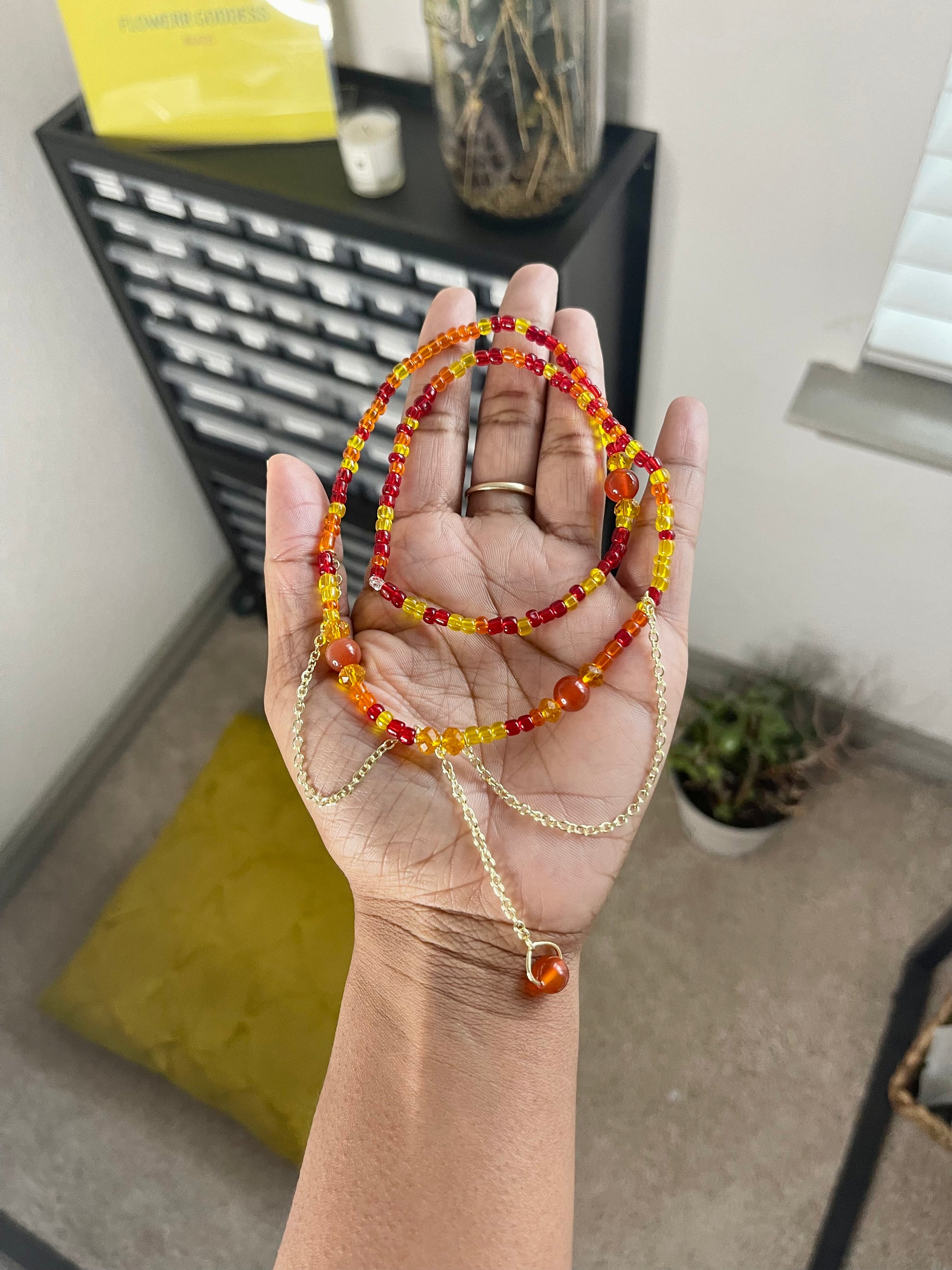 Fire Goddess Waist Bead