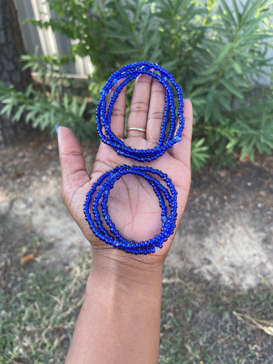 Blue Waist Bead - Solids