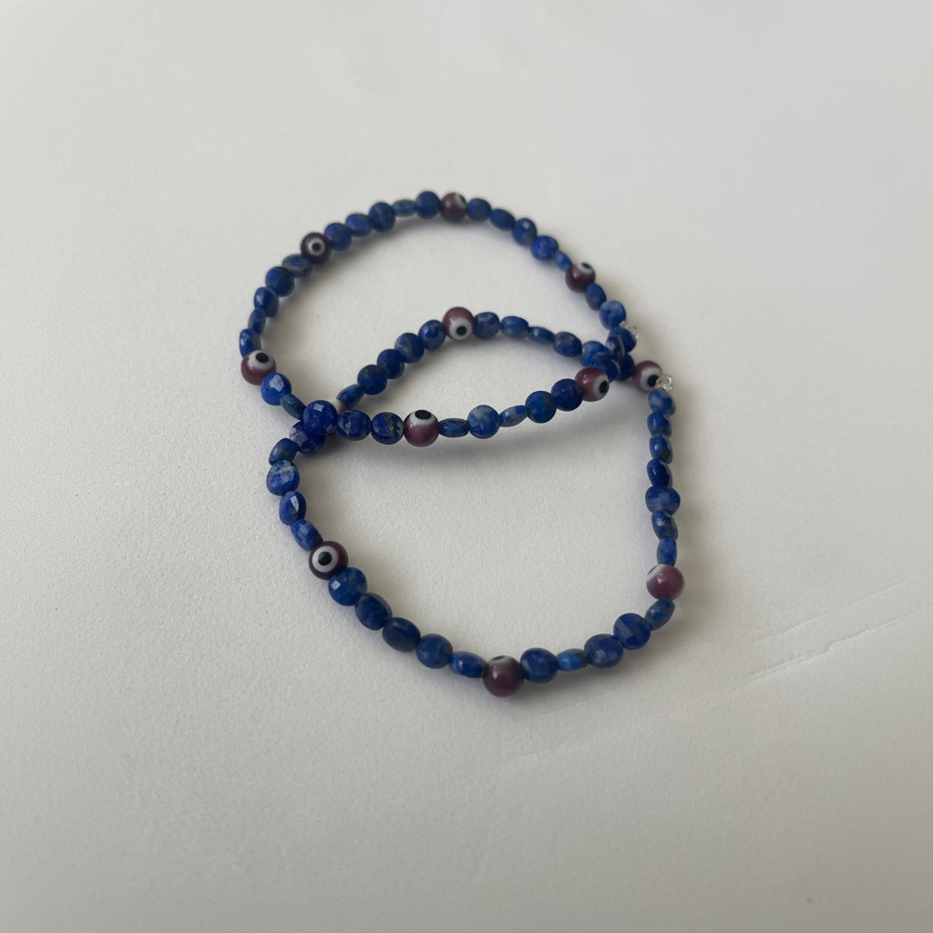 Double Stacked Lapis Lazuli Bracelets