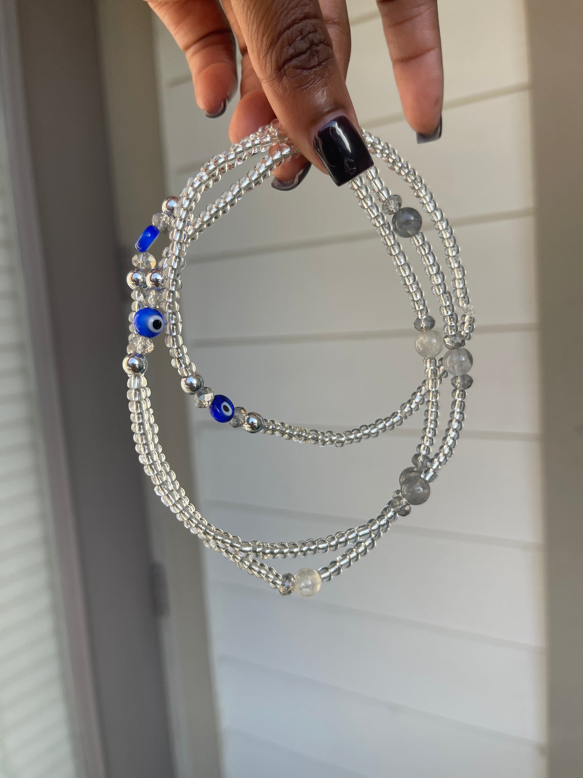 Smoky Quartz Evil Eye