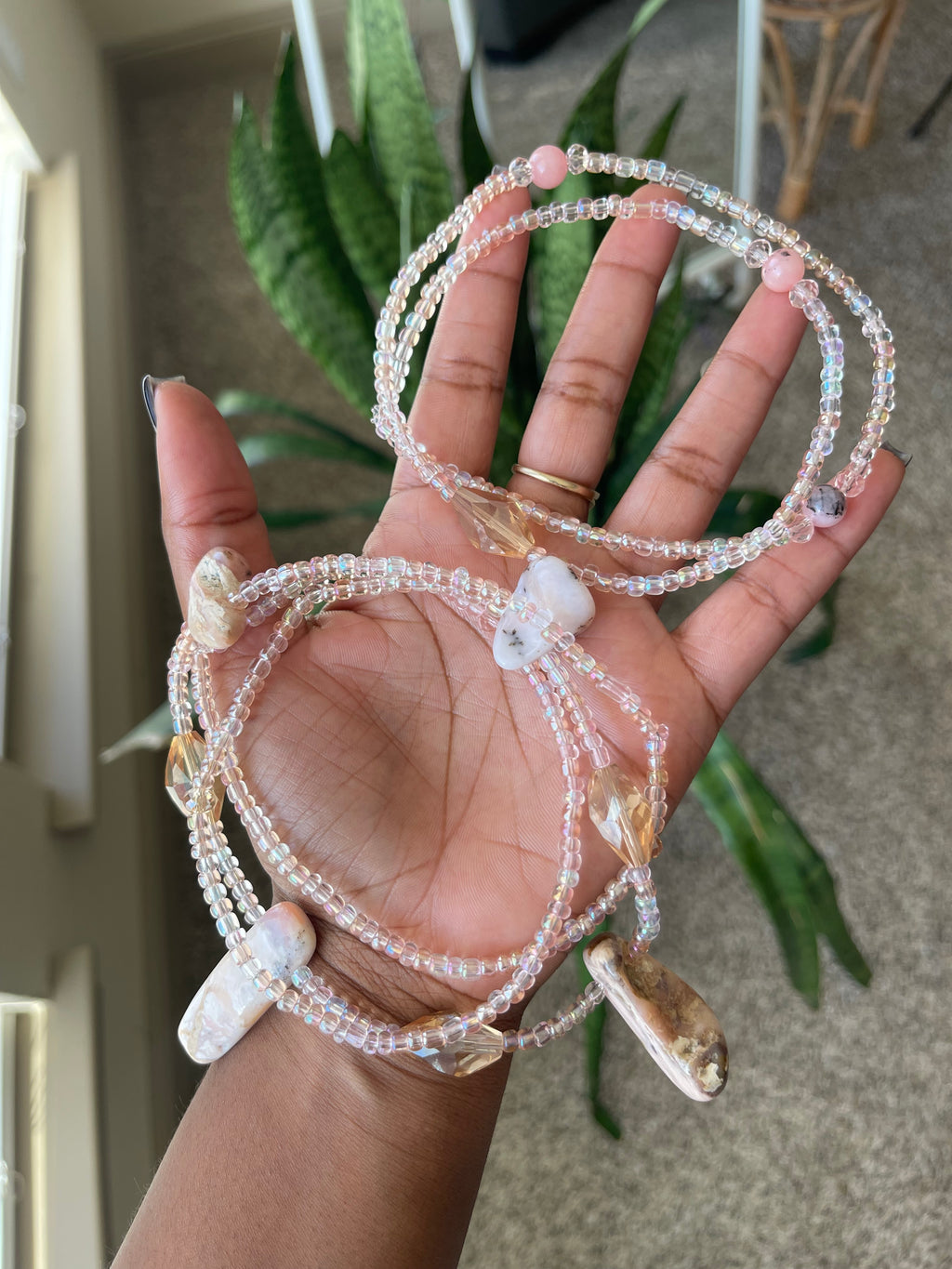 Whimsy Lover Rhodonite Waist Bead