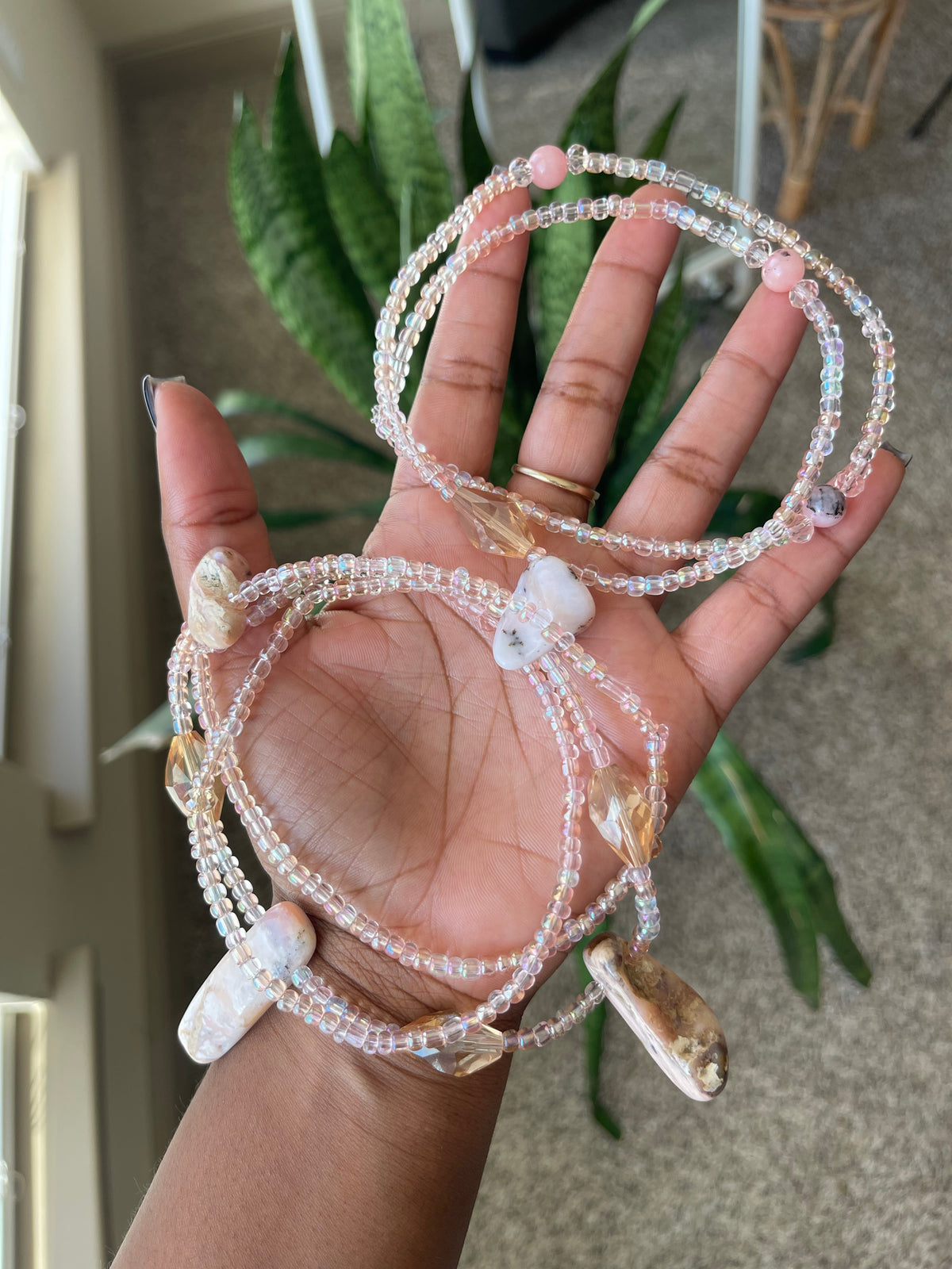Whimsy Lover Rhodonite Waist Bead