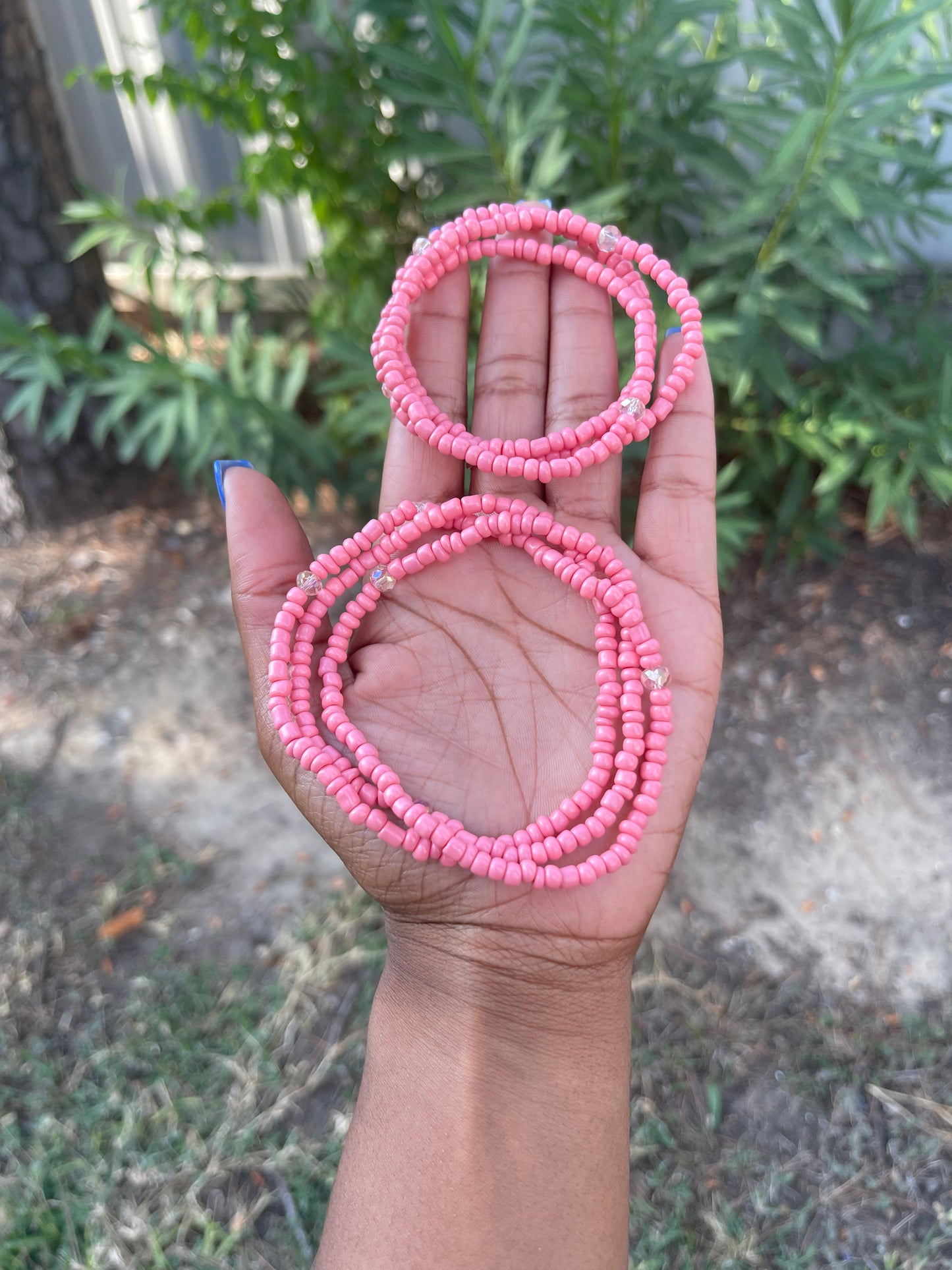 Pink Waist Bead - Solids