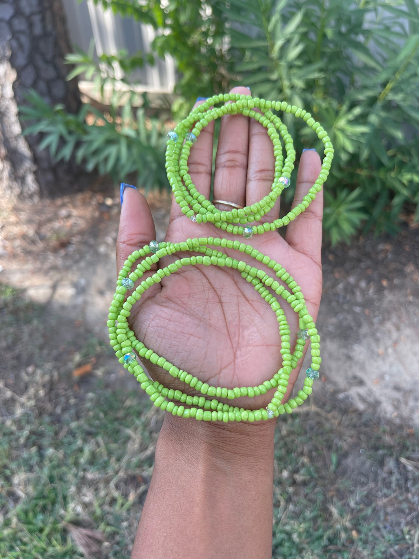 Green Waist Bead - Solids