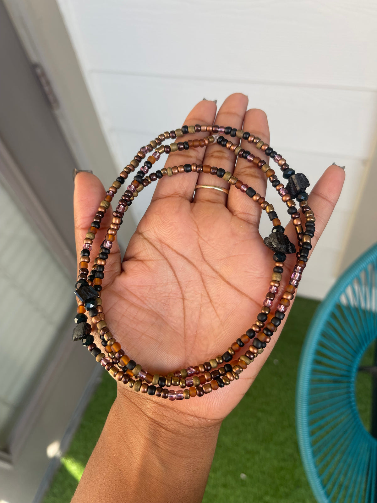 Bronze Tourmaline Waist Bead