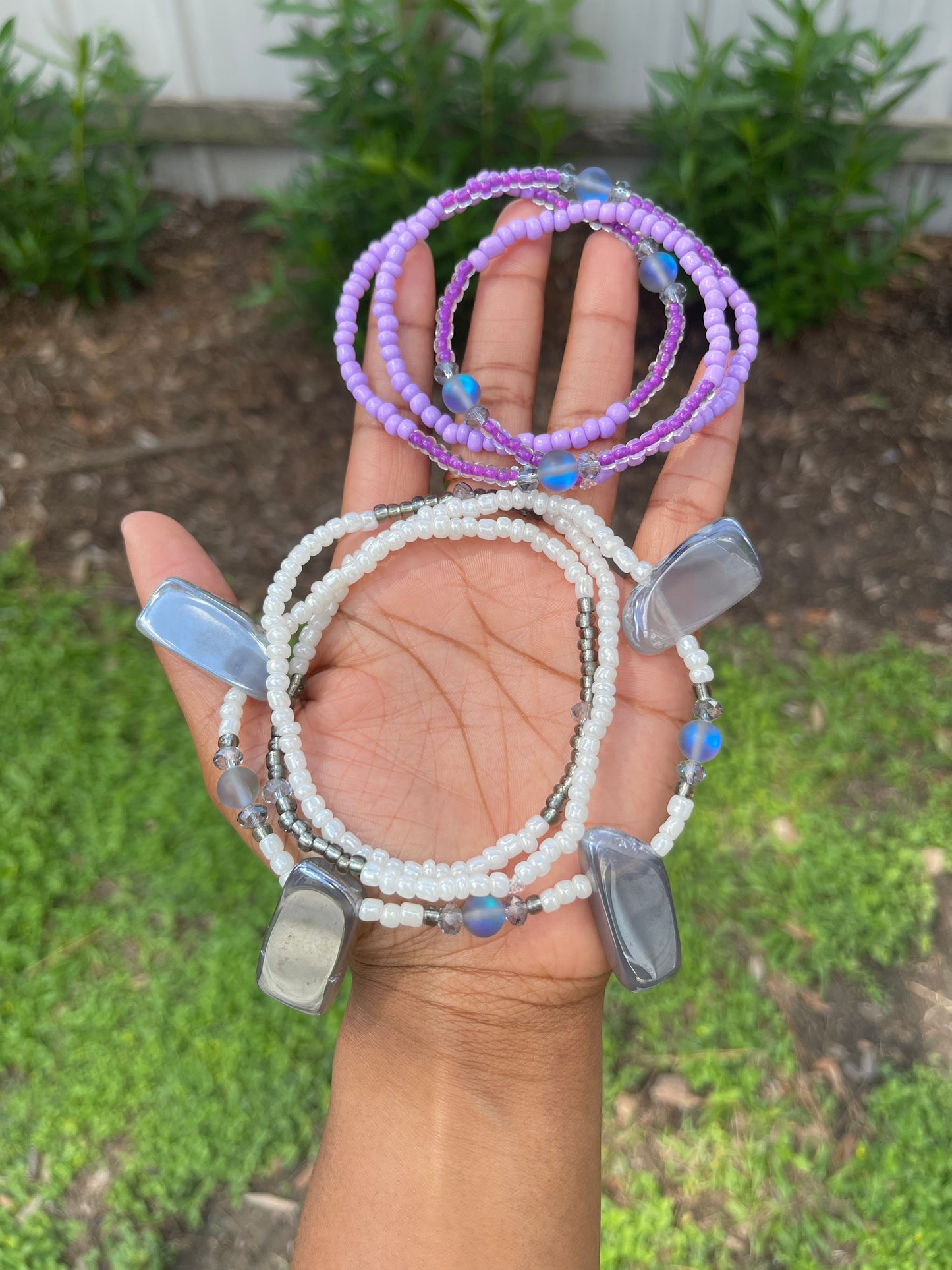 Purple Shore Waist Beads