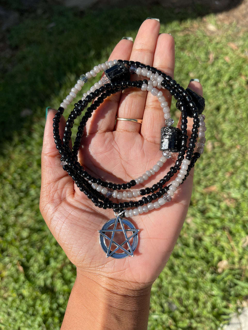 Pentacle Tourmaline Waist Bead