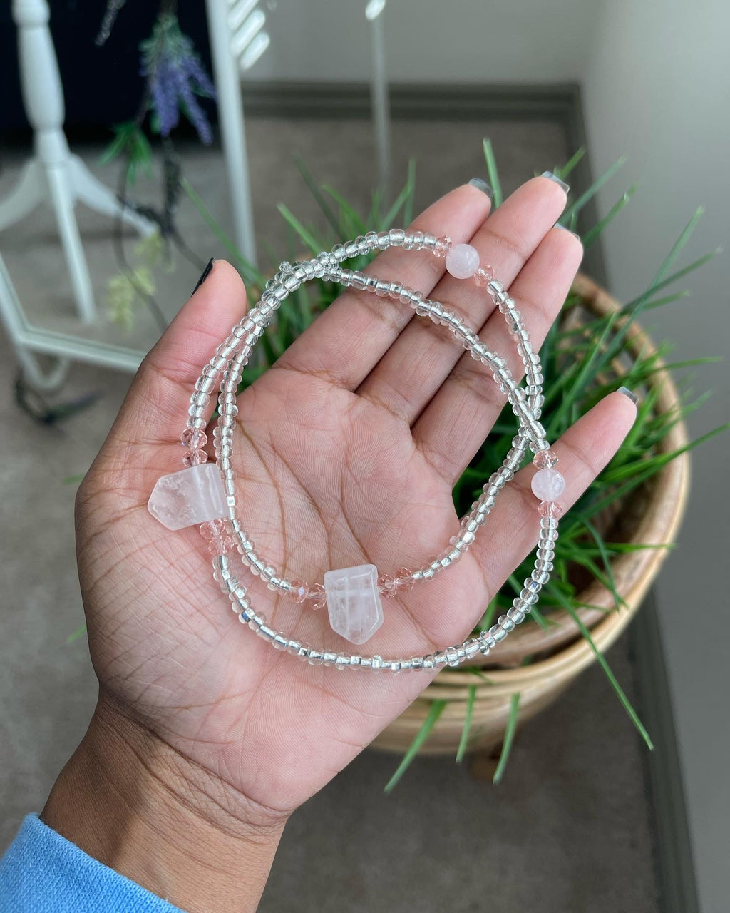 Rose Quartz Thigh Bead