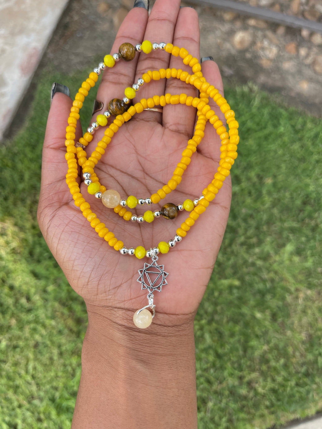 Solar Plexus Crystal Waist Bead