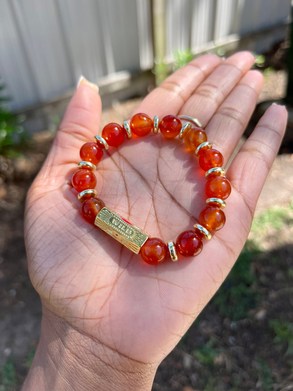 Wild Chunky Carnelian Bracelet