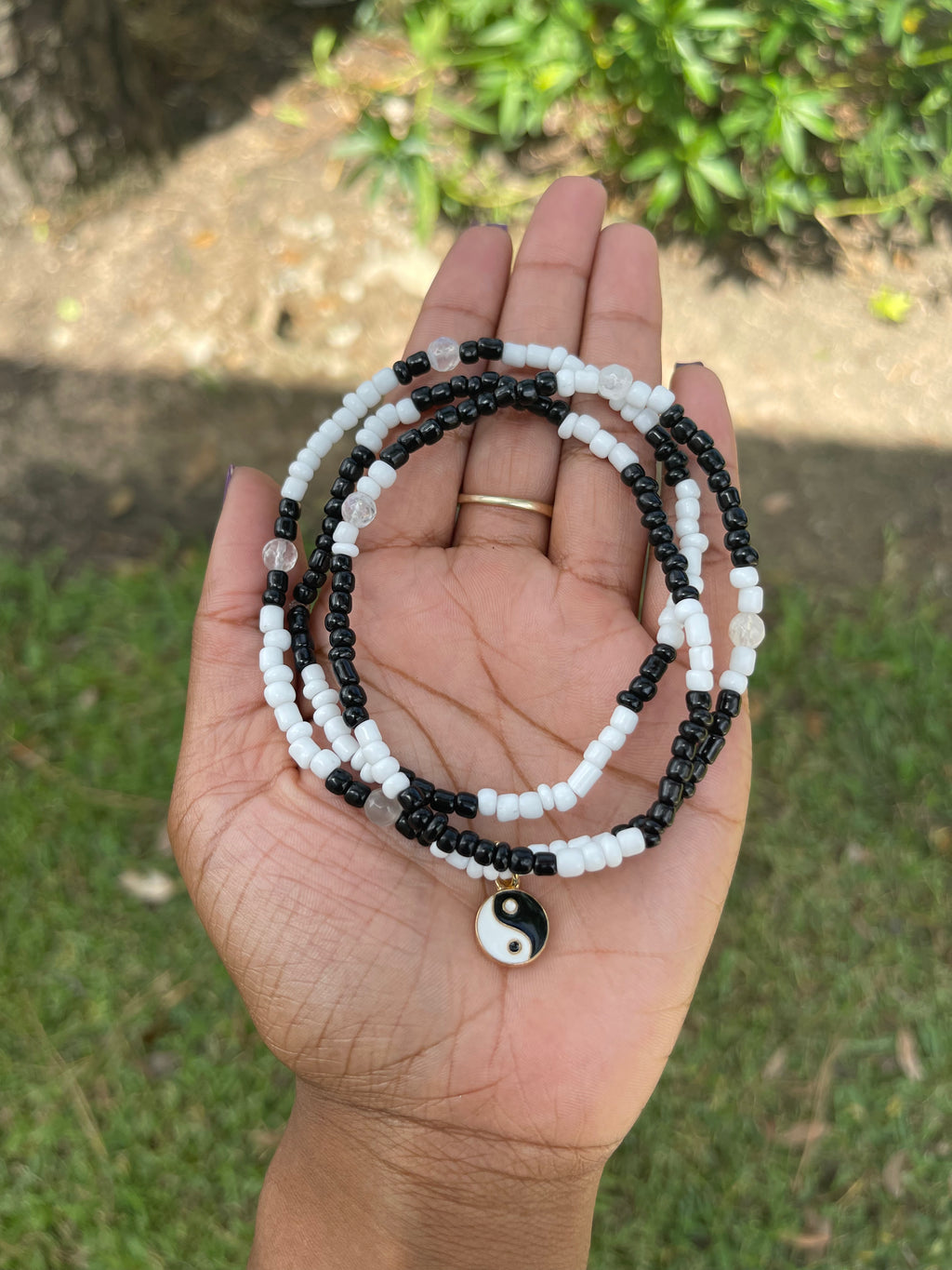 Yin Yang Howlite Waist Beads