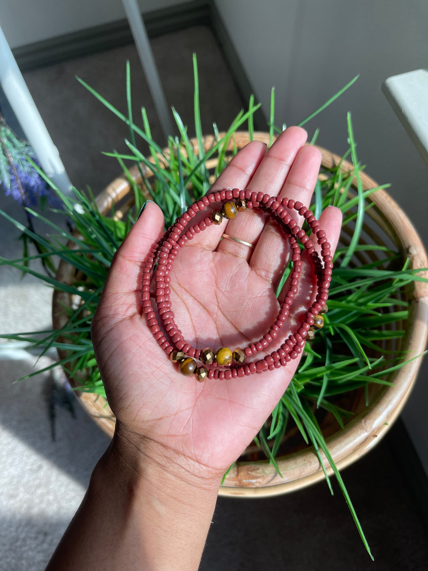 Cozy Collection - Brown Tigers Eye Waist Bead