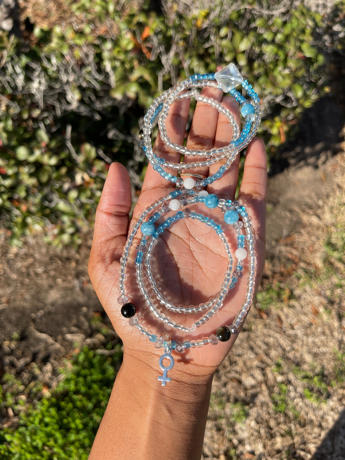 Womb Protection Crystal Waist Beads