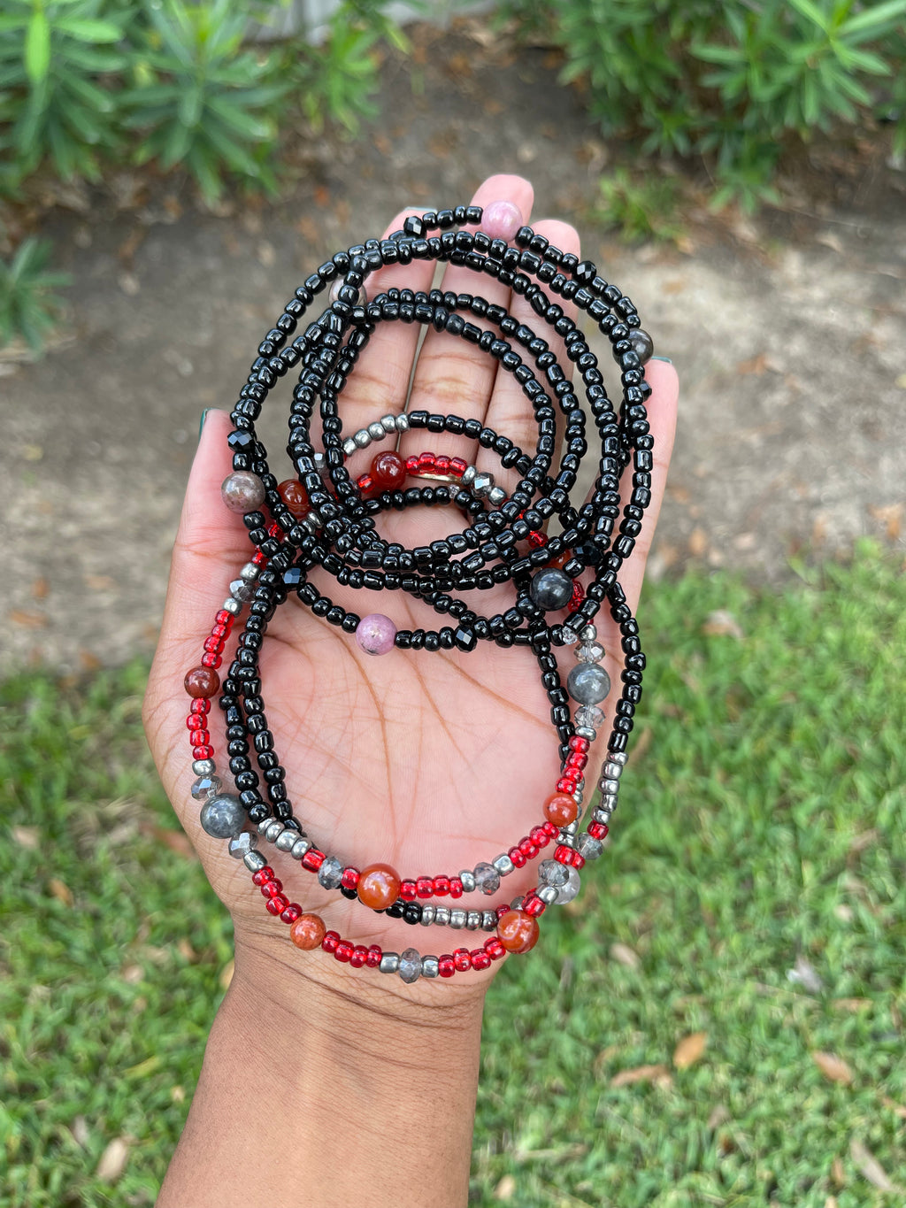 Rhodonite Waist Beads